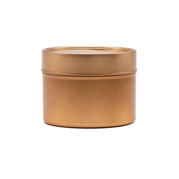 Kerzenbehälter - 100ml - rosegold - Runde nahtlose Dose mit Stülpdeckel ohne Fenster